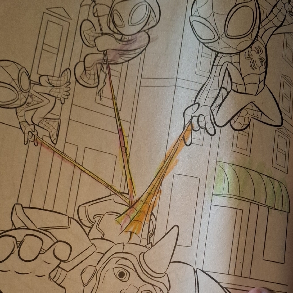 Marvel Spidey and His Amazing Friends Jumbo Coloring & Activity Book - Red Blue - Picture 4 of 5